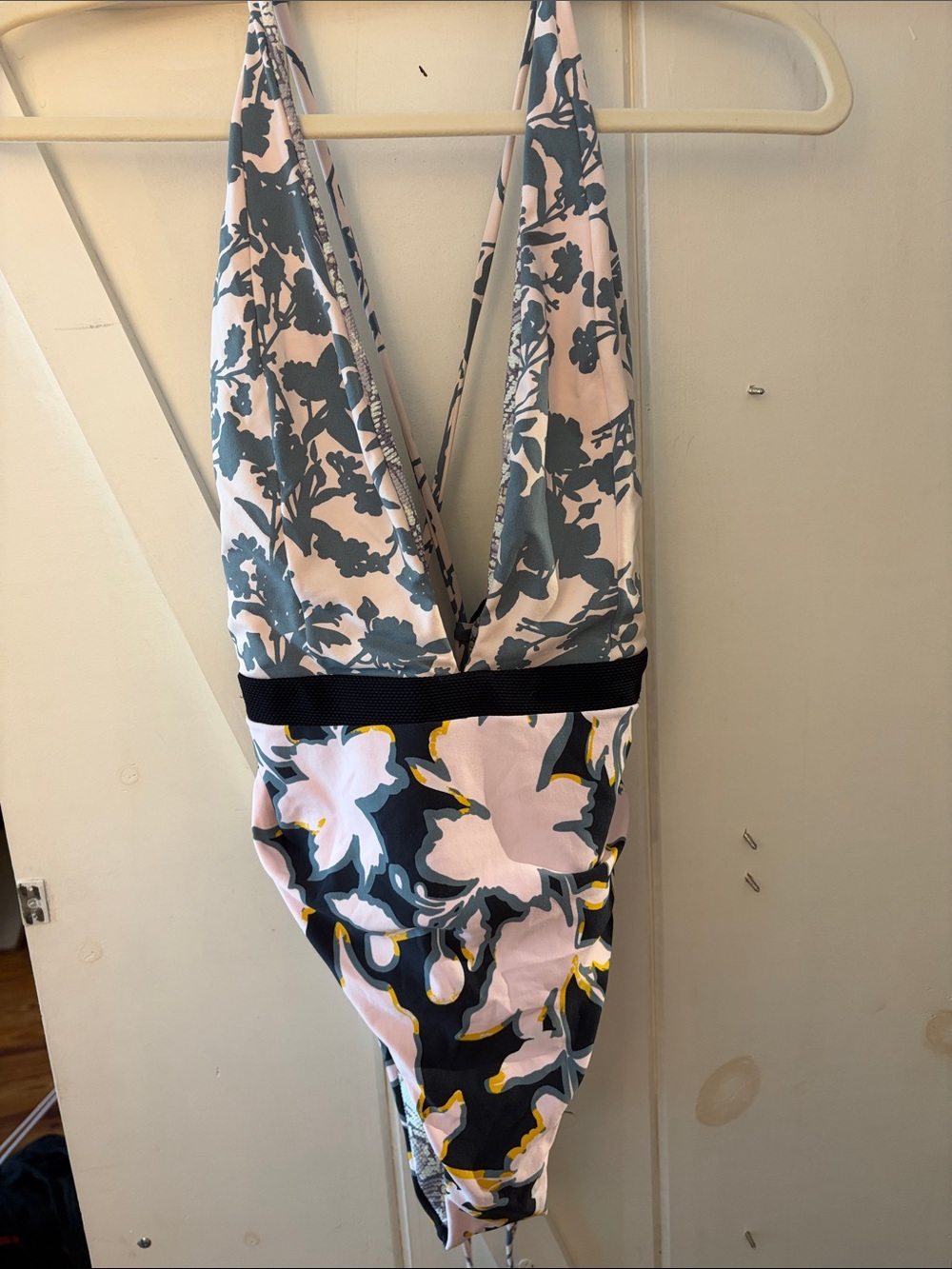 Maaji Pink, Teal & Black Floral One-Piece Swimsuit